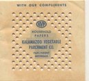 old vintage KALAMAZOO PARCHMENT PAPERS
