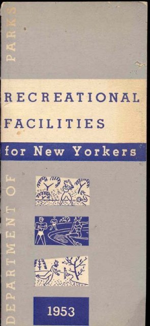 old vintage 1953 NEW YORK RECREATIONAL booklet