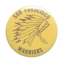 old vintage 1960s San Fransico Warriors Pinback