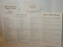 old vintage 1958 PENNSYLVANIA DUTCH Hotel menu