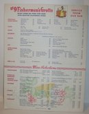 old vintage 1940s FISHERMAN'S GROTTO MENU