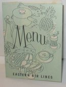 Eastern Airlines Menu Vintage