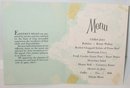 Eastern Airlines Menu Vintage