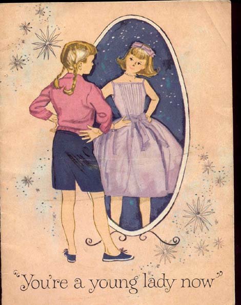 old vintage 1959 YOU'RE A YOUNG LADY NOW booklet