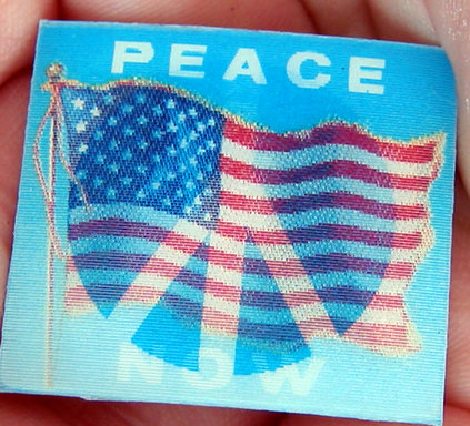 old vintage 1960s Peace Movement Flicker Disc