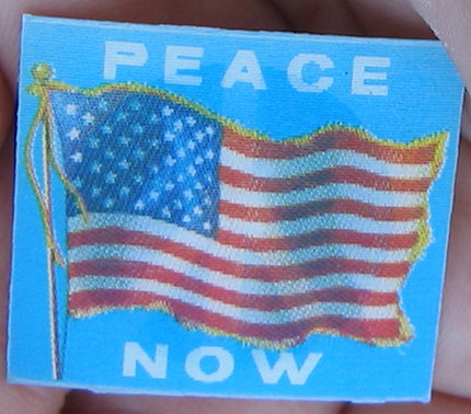 old vintage 1960s Peace Movement Flicker Disc
