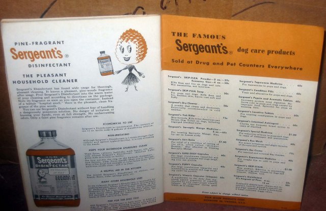 old vintage 1948 SERGEANTS Dog Care Products Booklet
