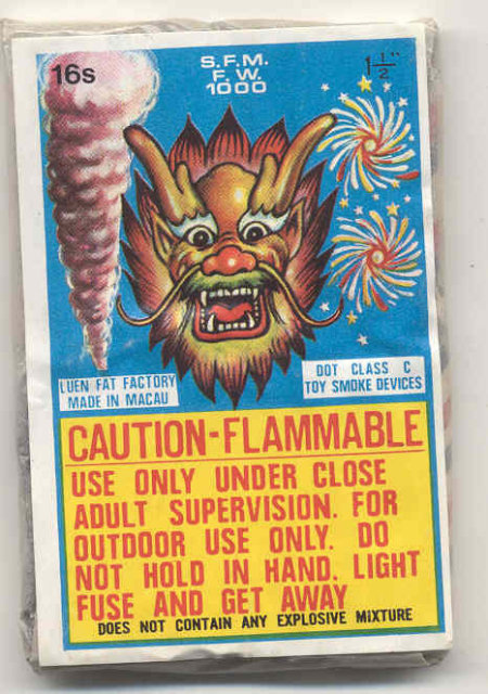 old vintage DRAGON Brick of Smoke Toy