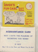 Lover's Novelty Joke Cards in Pack