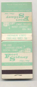 old vintage FORT SIDNEY Nebraska Matchbook