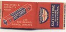 old vintage SAFETY EDGE DIAMOND Wax Paper Matchbook