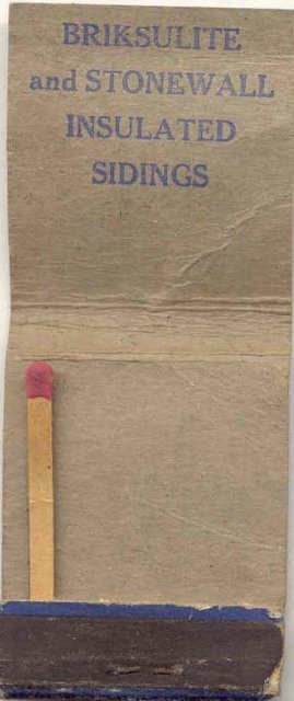 old vintage GOLD SEAL ASPHALT ROOFING Matchbook