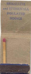 old vintage GOLD SEAL ASPHALT ROOFING Matchbook
