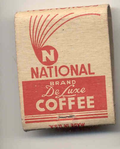old vintage NATIONAL FOOD STORES Matchbook