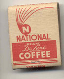 old vintage NATIONAL FOOD STORES Matchbook