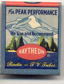 old vintage RAYTHEON Matchbook