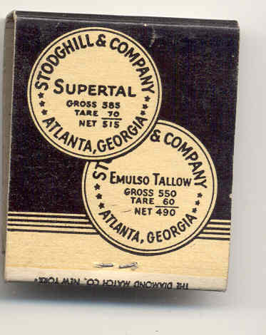 old vintage STODGHILL & CO Matchbook