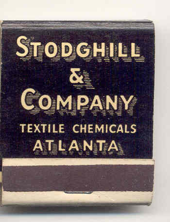 old vintage STODGHILL & CO Matchbook