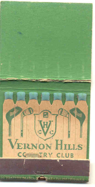 NY Mt. Vernon Hills Country Club Tuckahoe New York Matchbook