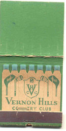 NY Mt. Vernon Hills Country Club Tuckahoe New York Matchbook