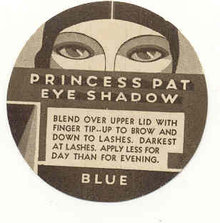 old vintage PRINCESS PAT ART DECO cosmetic label