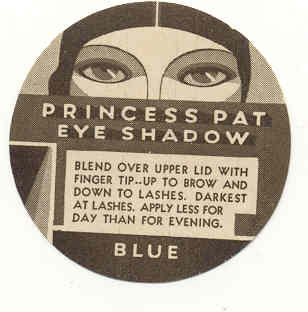 old vintage PRINCESS PAT ART DECO cosmetic label