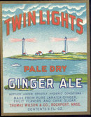 Twin Lights Gingerale Soda Label