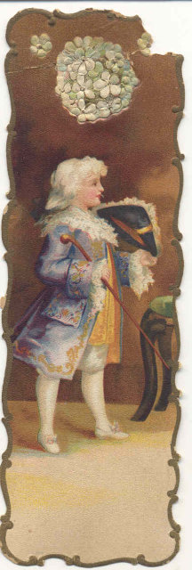 old vintage DIE CUT EMBOSSED Apollo Chocolates Bookmark