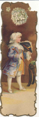 old vintage DIE CUT EMBOSSED Apollo Chocolates Bookmark