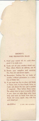 Smokey the Bear Diecut Bookmark
