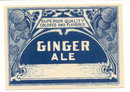 old vintage FANCY GINGER ALE Soda Label