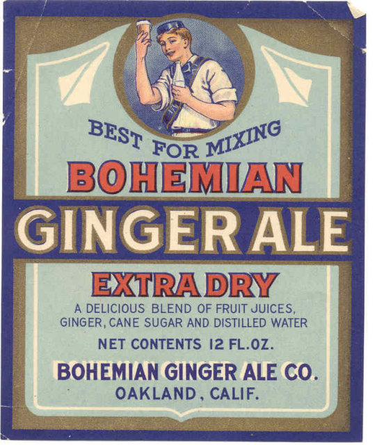Bohemian Gingerale Soda Label