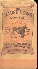 old vintage 1948 BAUGH & CO FERTILIZER Notebook