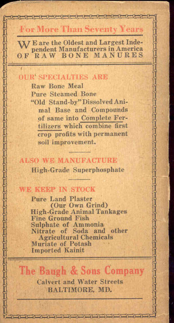 old vintage 1948 BAUGH & CO FERTILIZER Notebook