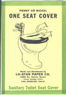 old vintage 1928 TOILET SEAT COVER label