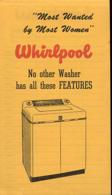 old vintage WHIRLPOOL Installation Pad full