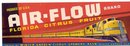 Air Flow Florida Citrus Fruit Label