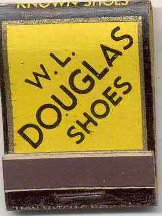 old vintage W.L. DOUGLAS Shoe Matchbook
