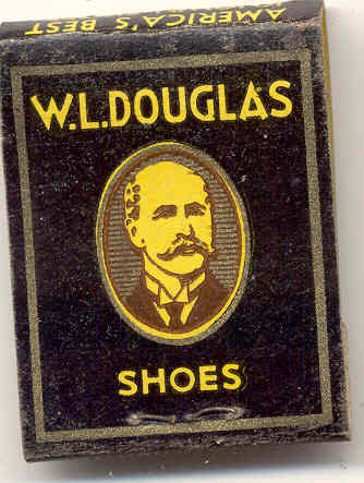 old vintage W.L. DOUGLAS Shoe Matchbook