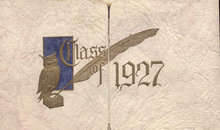 old vintage 1927 HIGH SCHOOL Commencement Invitation * KREIDER
