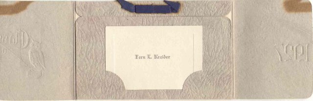old vintage 1927 HIGH SCHOOL Commencement Invitation * KREIDER