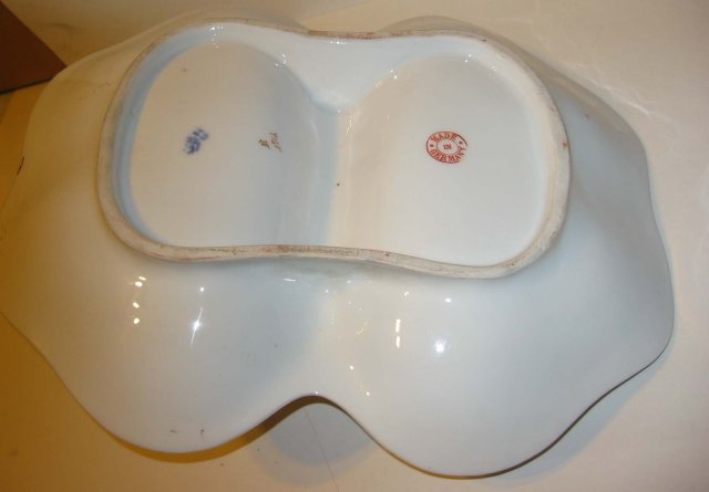 German Floral Candy Dish 1950s