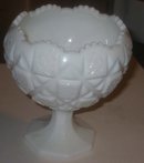 Milk Glass Compote Dish