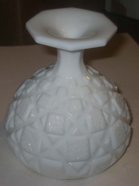 Milk Glass Compote Dish