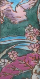 2 old vintage Ornate Floral Candlestick Holders
