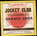 old vintage 1940s JOCKEY CLUB Orange Soda Label