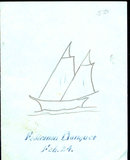 old vintage 1950 Handmade Federation Banquet Menu