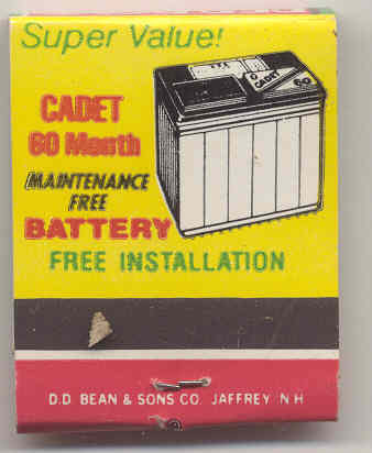 Pep Boys Auto Matchbook