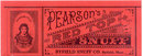 PEARSON'S RED TOP SNUFF LABEL