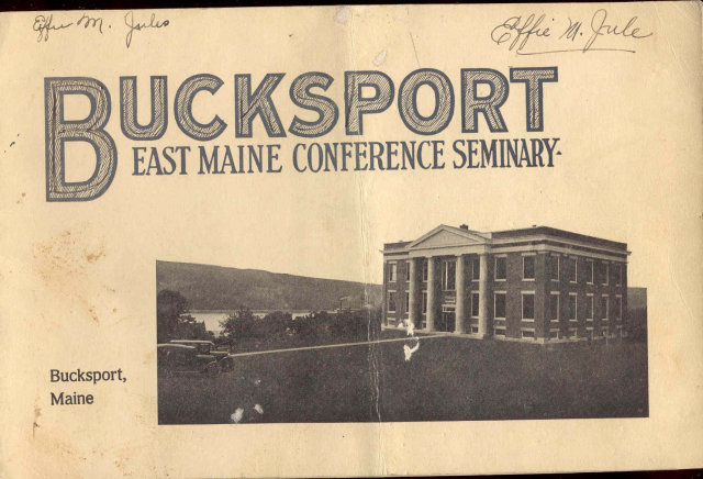 Bucksport Maine Seminary Booklet